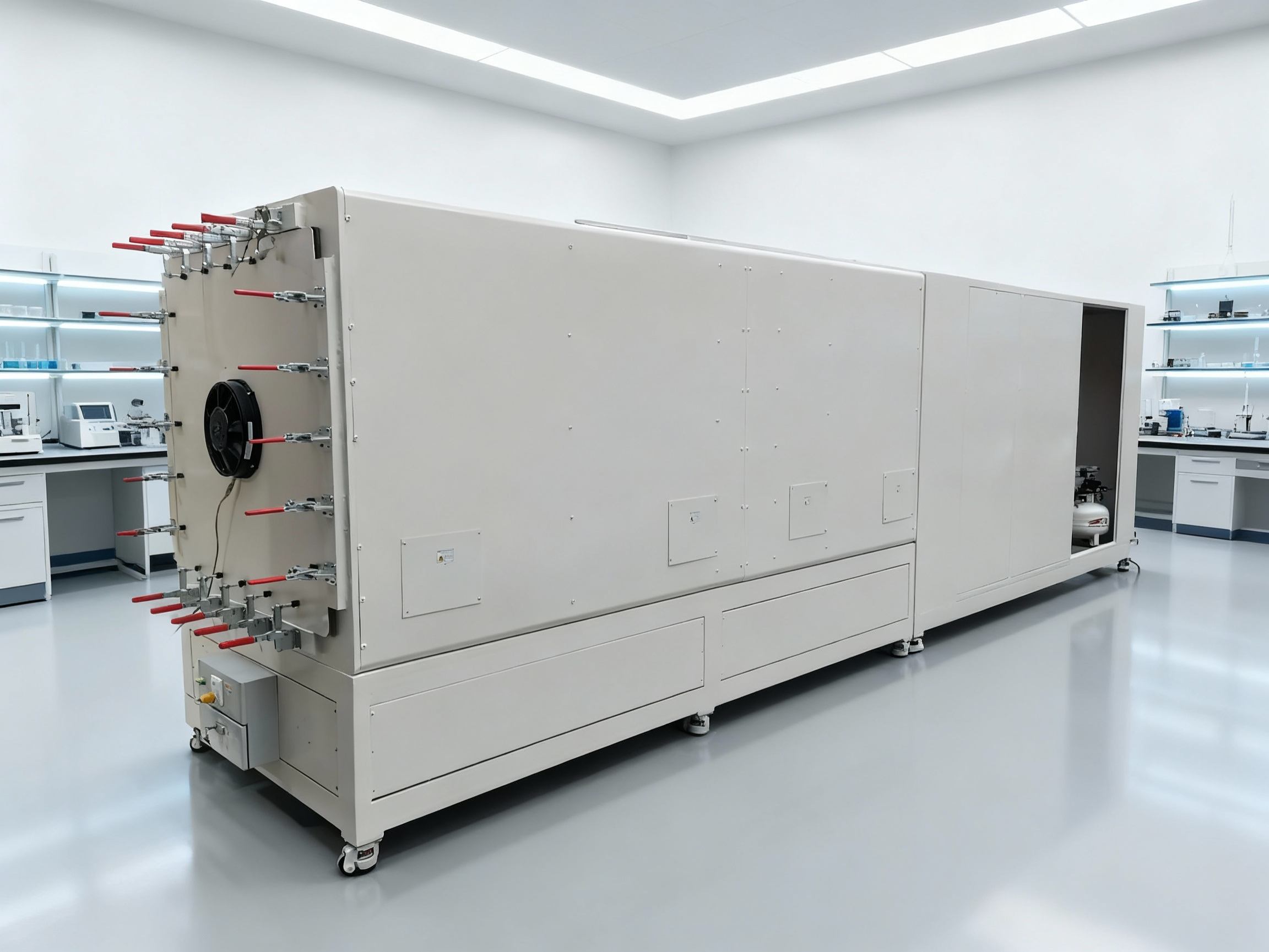 Comprehensive Fan Performance Test Bench &mdash; rear mounting panel